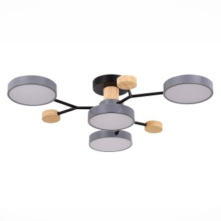 SLE6006-702-04 Светильник потолочный Серый/Серый LED 4*12W 3000K/4500K/6000K FAEMA-foto2