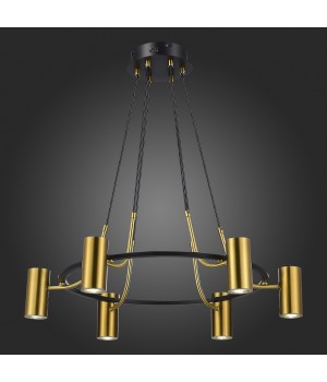 SL1215.403.06 Светильник подвесной ST-Luce Черный, Латунь/Латунь GU10 6*5W 4000K TALIA-foto5