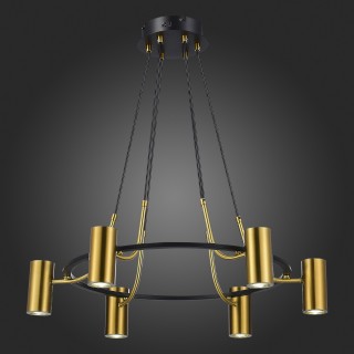 SL1215.403.06 Светильник подвесной ST-Luce Черный, Латунь/Латунь GU10 6*5W 4000K TALIA-foto5