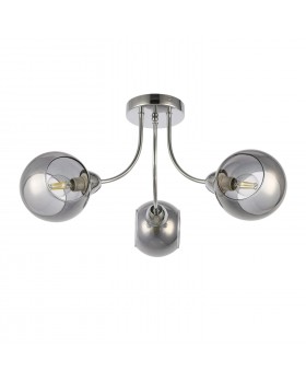 SLE102102-03 Люстра потолочная Хром/Дымчатый E14 3*40W RELOTTE-foto2