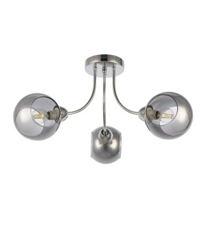 SLE102102-03 Люстра потолочная Хром/Дымчатый E14 3*40W RELOTTE-foto2