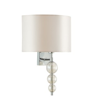 SLE105701-01 Бра Хром/Светло-бежевый E14 1*40W RAMER-foto2