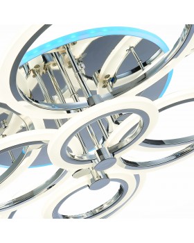 SLE500512-08RGB Светильник потолочный Хром/Белый LED 1*212W RGB 15W 3000-6000K CERINA-foto6