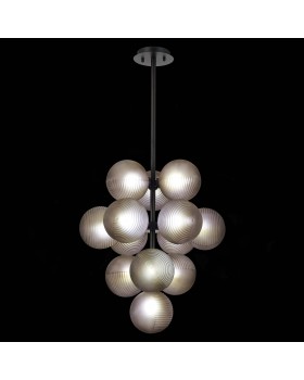 SL1184.403.13 Люстра подвесная ST-Luce Черный/Дымчатый G9 13*5W TODO-foto4