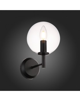 SL424.401.01 Бра Черный/Прозрачный E14 1*40W ROSELLO-foto7