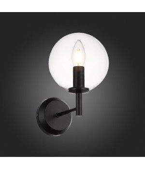 SL424.401.01 Бра Черный/Прозрачный E14 1*40W ROSELLO-foto7