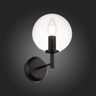 SL424.401.01 Бра Черный/Прозрачный E14 1*40W ROSELLO-foto7