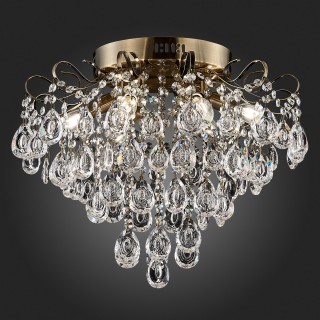 SLE160102-06 Светильник потолочный Бронза/Прозрачный E14 6*60W KAME-foto3