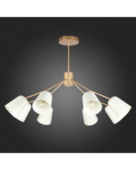 SLE155902-08 Люстра потолочная Золотистый/Белый E14 8*40W MARIO-foto6