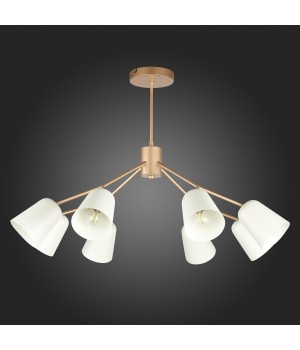 SLE155902-08 Люстра потолочная Золотистый/Белый E14 8*40W MARIO-foto6