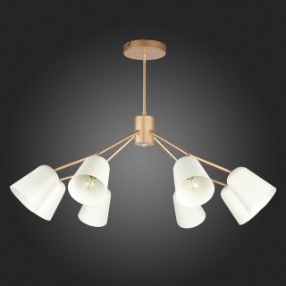 SLE155902-08 Люстра потолочная Золотистый/Белый E14 8*40W MARIO-foto6