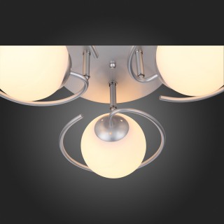 SL418.102.03 Люстра потолочная Серебристый/Белый E27 3*60W GALIO-foto9