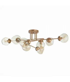 SLE155702-08 Люстра потолочная Золотистый/Янтарный E14 8*40W MORE-foto2