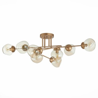 SLE155702-08 Люстра потолочная Золотистый/Янтарный E14 8*40W MORE-foto2