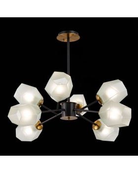 SLE205102-08 Люстра потолочная Латунь, Черный/Белый E27 8*60W TERRAMO-foto4