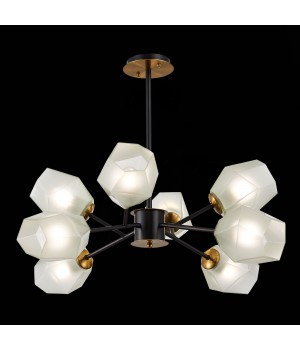 SLE205102-08 Люстра потолочная Латунь, Черный/Белый E27 8*60W TERRAMO-foto4