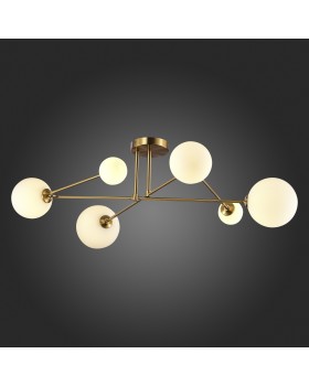 SLE2211-302-06 Люстра потолочная Латунь/Белый G9 6*5W FANTINI-foto6