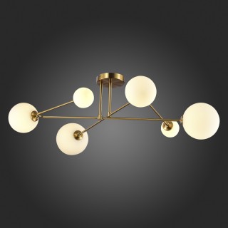 SLE2211-302-06 Люстра потолочная Латунь/Белый G9 6*5W FANTINI-foto6