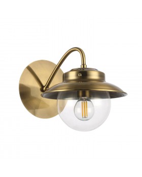 SLE110101-01 Светильник настенный Античная бронза/Прозрачный E14 1*40W GARONNI-foto2