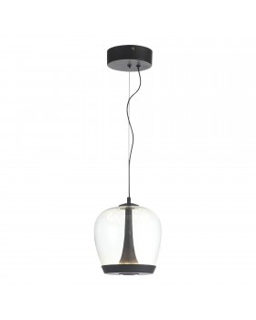 SL6014.423.01 Светильник подвесной ST-Luce Черный/Прозрачный, Черный LED 1*17W 3000K RIPPLE