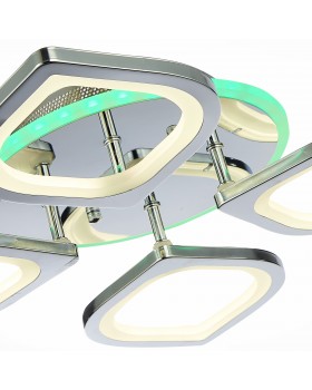 SLE501012-04RGB Светильник потолочный Хром/Белый LED 1*80W RGB 7W 3000-6000K RITA-foto5