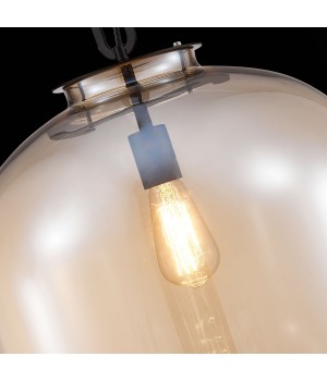 SL1050.423.01 Светильник подвесной ST-Luce Черный/Коньячный E27 1*40W BURASCA-foto6