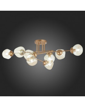 SLE155702-08 Люстра потолочная Золотистый/Янтарный E14 8*40W MORE-foto7