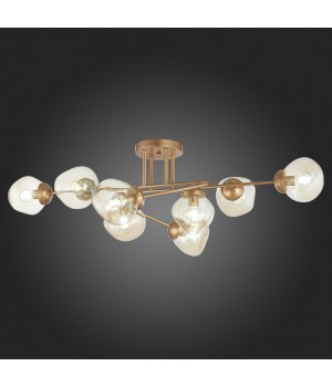 SLE155702-08 Люстра потолочная Золотистый/Янтарный E14 8*40W MORE-foto7