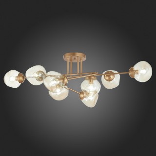 SLE155702-08 Люстра потолочная Золотистый/Янтарный E14 8*40W MORE-foto7