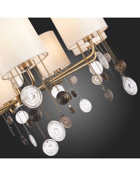 SLE107933-08 Люстра подвесная Бронза/Бежевый E14 8*40W SEVILLA-foto12