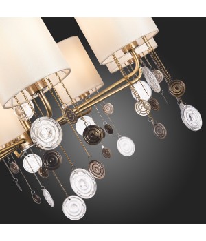 SLE107933-08 Люстра подвесная Бронза/Бежевый E14 8*40W SEVILLA-foto12