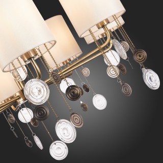 SLE107933-08 Люстра подвесная Бронза/Бежевый E14 8*40W SEVILLA-foto12