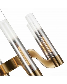 SL1235.303.08 Люстра подвесная ST-Luce Латунь/Хром, Прозрачный E14 8*40W ETTORE-foto3