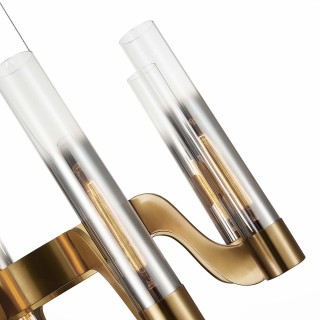 SL1235.303.08 Люстра подвесная ST-Luce Латунь/Хром, Прозрачный E14 8*40W ETTORE-foto3