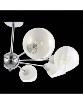 SLE102702-08 Люстра потолочная Хром/Прозрачный, Матовый никель E14 8*40W GIORTE-foto6