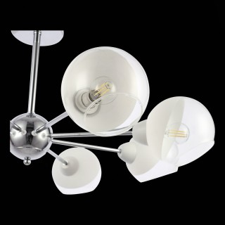 SLE102702-08 Люстра потолочная Хром/Прозрачный, Матовый никель E14 8*40W GIORTE-foto6