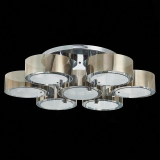 SL483.702.07 Светильник потолочный Хром/Дымчатый E27 7*40W FORESTA-foto10