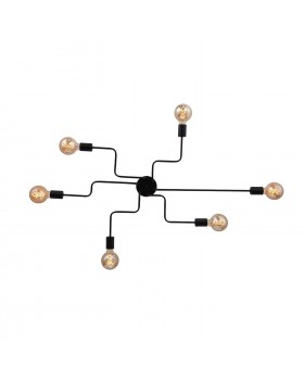 SL419.442.06 Люстра потолочная Черный E27 6*60W ANO-foto19