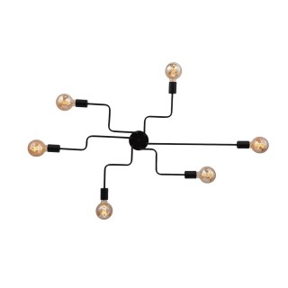 SL419.442.06 Люстра потолочная Черный E27 6*60W ANO-foto19