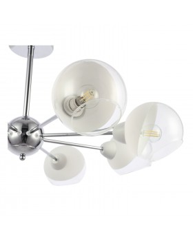 SLE102702-08 Люстра потолочная Хром/Прозрачный, Матовый никель E14 8*40W GIORTE-foto3