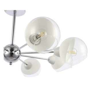 SLE102702-08 Люстра потолочная Хром/Прозрачный, Матовый никель E14 8*40W GIORTE-foto3