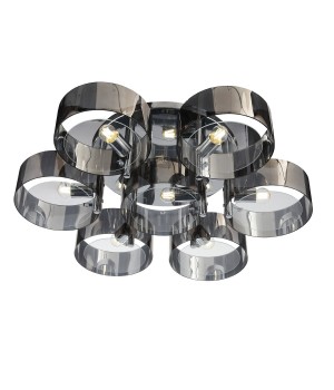 SL483.702.07 Светильник потолочный Хром/Дымчатый E27 7*40W FORESTA-foto12