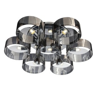 SL483.702.07 Светильник потолочный Хром/Дымчатый E27 7*40W FORESTA-foto12