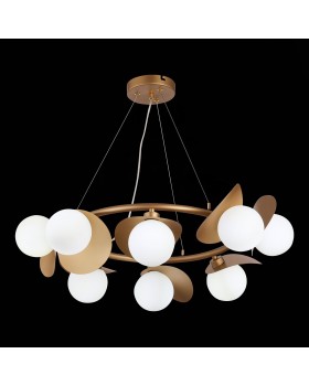 SLE220503-08 Люстра подвесная Золотистый/Белый G9 8*5W BOLZANO-foto5