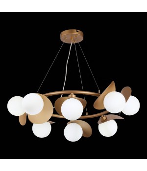 SLE220503-08 Люстра подвесная Золотистый/Белый G9 8*5W BOLZANO-foto5