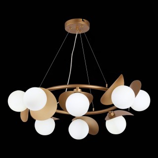 SLE220503-08 Люстра подвесная Золотистый/Белый G9 8*5W BOLZANO-foto5