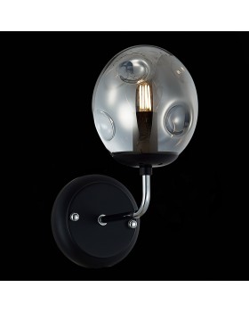 SLE106001-01 Светильник настенный Хром, Черный/Дымчатый E14 1*40W MAREA-foto3