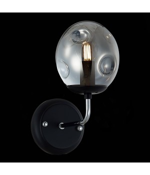 SLE106001-01 Светильник настенный Хром, Черный/Дымчатый E14 1*40W MAREA-foto3