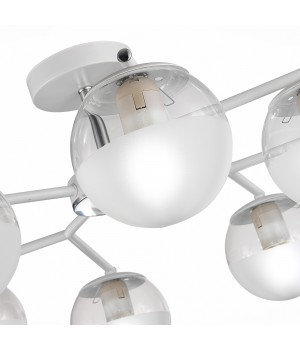 SLE106602-08 Люстра потолочная Белый, Хром/Прозрачный E27 8*60W VERONA-foto3