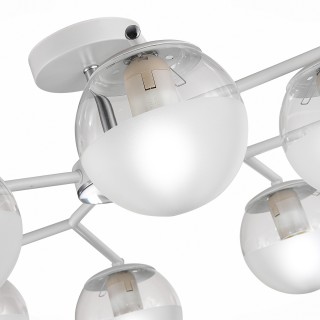 SLE106602-08 Люстра потолочная Белый, Хром/Прозрачный E27 8*60W VERONA-foto3